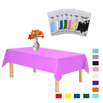 PLASTİK PEMBE MASA ÖRTÜSÜ 120*180cm PLASTİK PEMBE MASA ÖRTÜSÜ 120*180cm