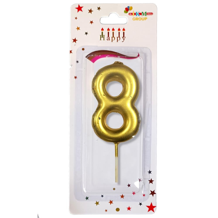 ORTA BOY 8 RAKAM GOLD MUM 12CM ORTA BOY 8 RAKAM GOLD MUM 12CM