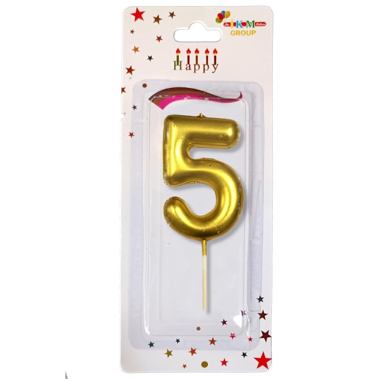 ORTA BOY 5 RAKAM GOLD MUM 12CM ORTA BOY 5 RAKAM GOLD MUM 12CM