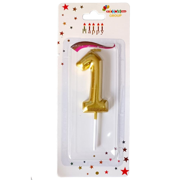 ORTA BOY 1 RAKAM GOLD MUM 10CM PK:24 KL:600