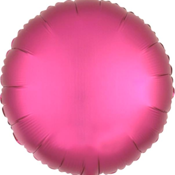 18 İNC YUVARLAK FUŞYA RENK FOLYO BALON 43*43