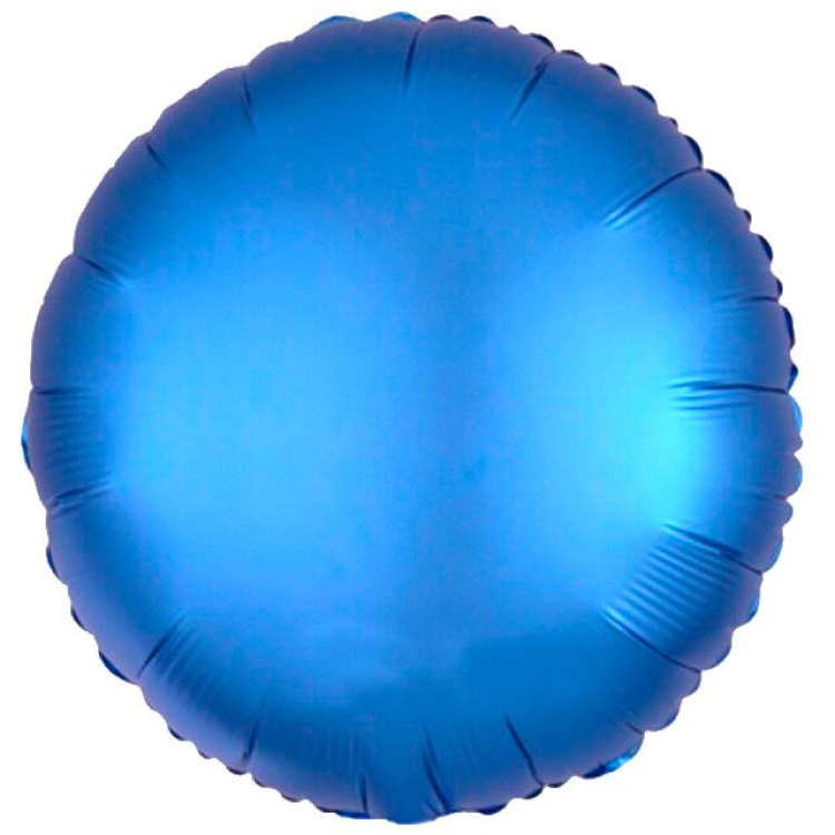 18 İNC YUVARLAK MAVİ RENK FOLYO BALON
