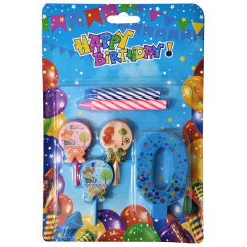 AYICIKLI MAVİ 0 RAKAM MUM AYICIKLI MAVİ 0 RAKAM MUM