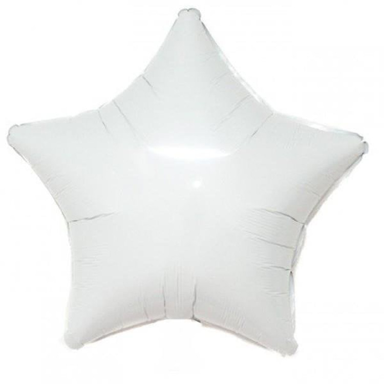 18 İNC YILDIZ BEYAZ RENK FOLYO BALON
