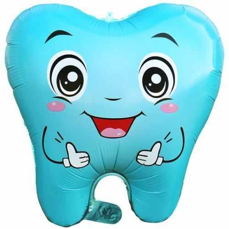 DİŞ MAVİ RENK FOLYO BALON