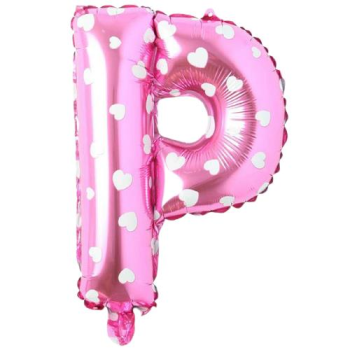 P- HARF 16 İNC PEMBE RENK BALON 36 CM P- HARF 16 İNC PEMBE RENK BALON 36 CM