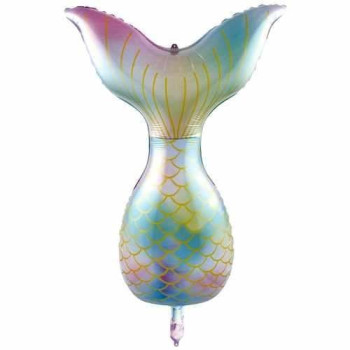 GÖKKUŞAĞI DENİZ KIZI KUYRUĞU FOLYO BALON 52*85 GÖKKUŞAĞI DENİZ KIZI KUYRUĞU FOLYO BALON 52*85