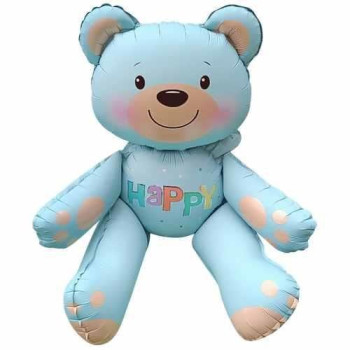 OTURAN AYI MAVİ FOLYO BALON 77*70 OTURAN AYI MAVİ FOLYO BALON 77*70