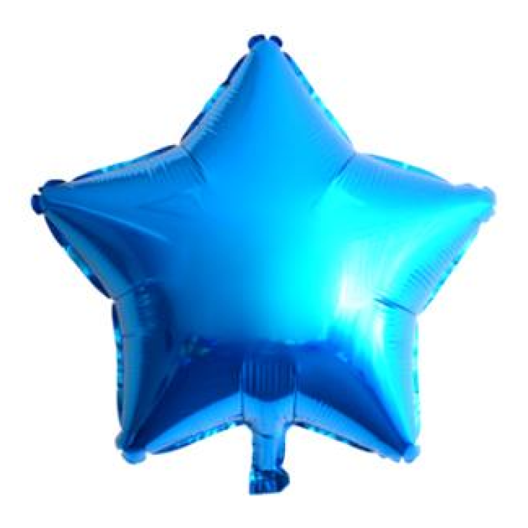 24 İNC YILDIZ MAVİ RENK FOLYO BALON