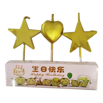 3 LÜ YILDIZ ASETATLI GOLD MUM PK:12