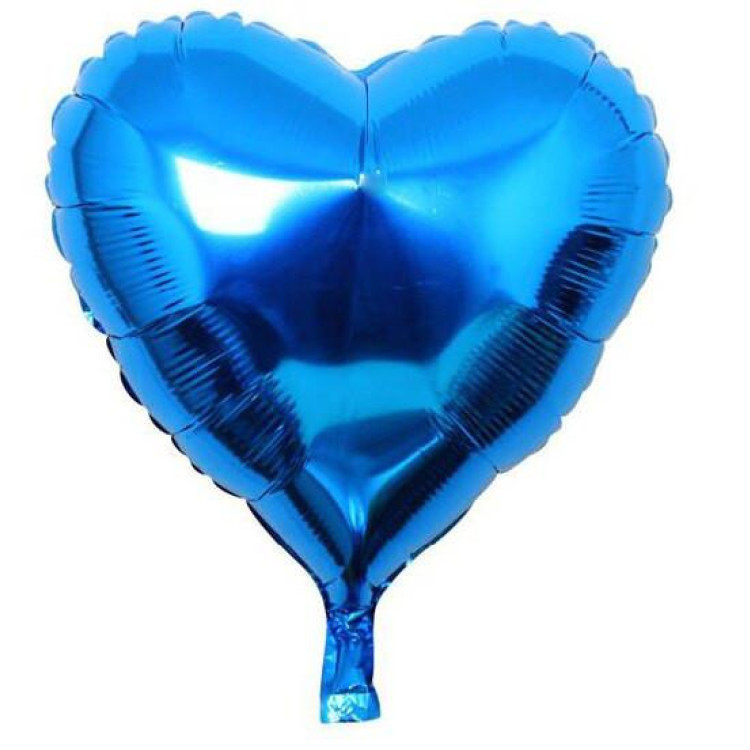 24 İNC KALP MAVİ RENK FOLYO BALON