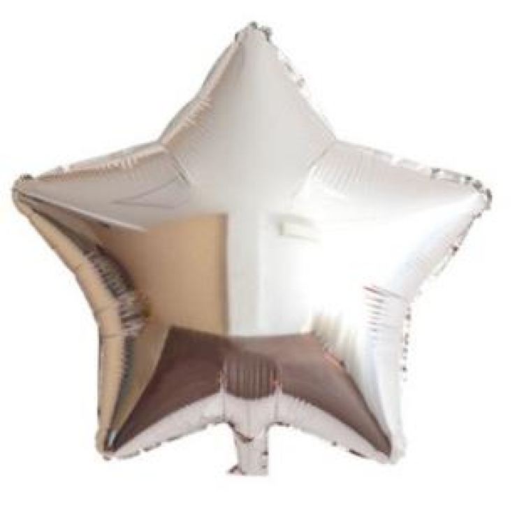 24 İNC YILDIZ GÜMÜŞ RENK FOLYO BALON