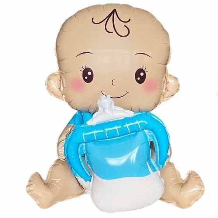 BİBERONLU BEBEK MAVİ FOLYO BALON 51*54,5 BİBERONLU BEBEK MAVİ FOLYO BALON 51*54,5