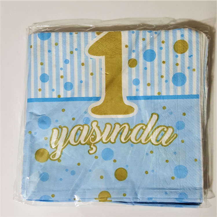 20 Lİ 1 YAŞINDA MAVİ PEÇETE