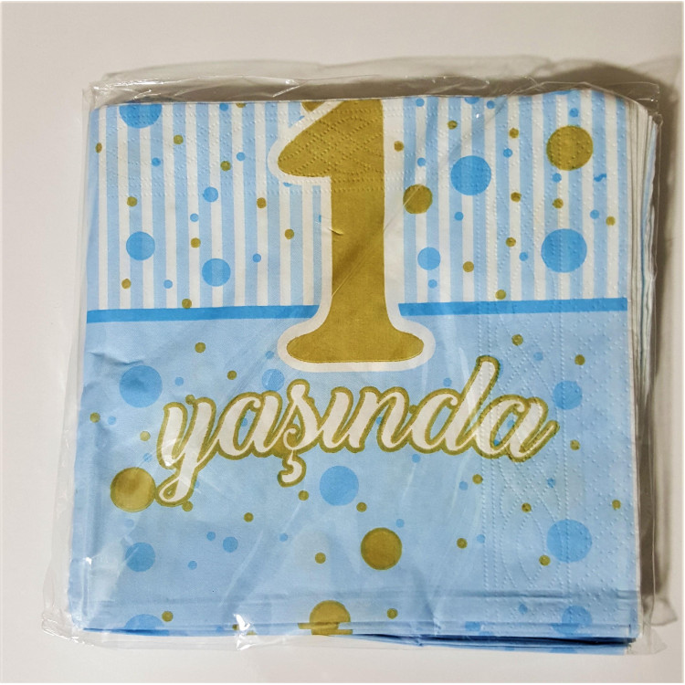 20 Lİ 1 YAŞINDA MAVİ PEÇETE