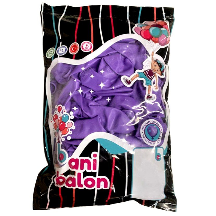 12 BANİ PASTEL BALONU VİOLET 100 LÜ 12 BANİ PASTEL BALONU VİOLET 100 LÜ
