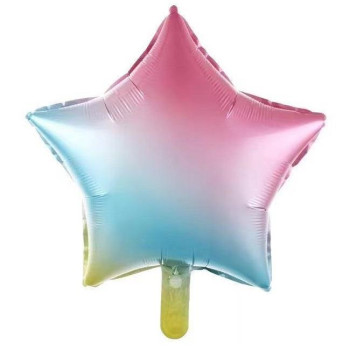 18 İNC YILDIZ GÖKKUŞAĞI RENK FOLYO BALON 18 İNC YILDIZ GÖKKUŞAĞI RENK FOLYO BALON