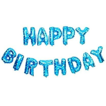 HAPPY BİRTHDAY MAVİ SET BALON HAPPY BİRTHDAY MAVİ SET BALON