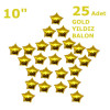 25 YILDIZLI 10 İNC GOLD SET BALON