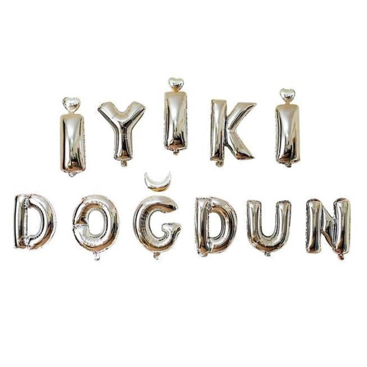 İYİKİ DOĞDUN GÜMÜŞ SET BALON