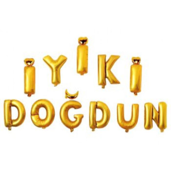 İYİKİ DOĞDUN GOLD SET BALON İYİKİ DOĞDUN GOLD SET BALON