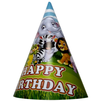 8 Lİ SAFARİ HAPPY BİRTHDAY ŞAPKA 8 Lİ SAFARİ HAPPY BİRTHDAY ŞAPKA