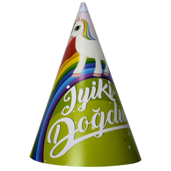 8 Lİ UNİCORN İYİKİ DOĞDUN ŞAPKA 8 Lİ UNİCORN İYİKİ DOĞDUN ŞAPKA