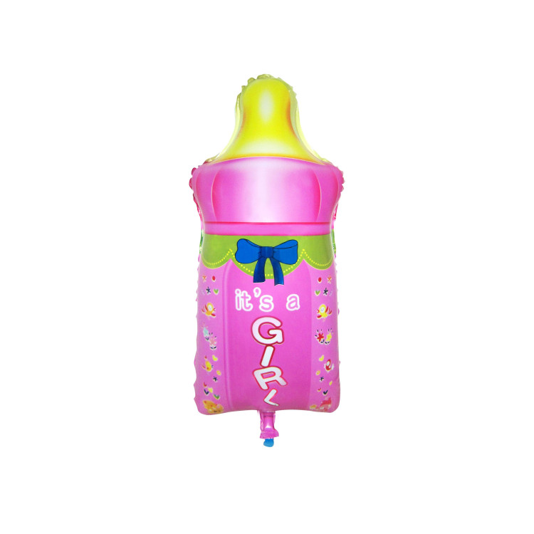 BİBERON PEMBE RENK FOLYO BALON