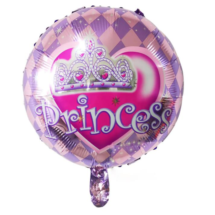 18 İNC YUVARLAK PRİNCESS FOLYO BALON 43*43