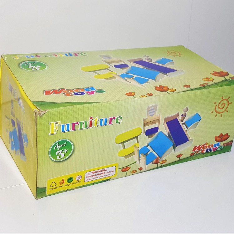 AHŞAP EV EŞYASI OYUNCAK