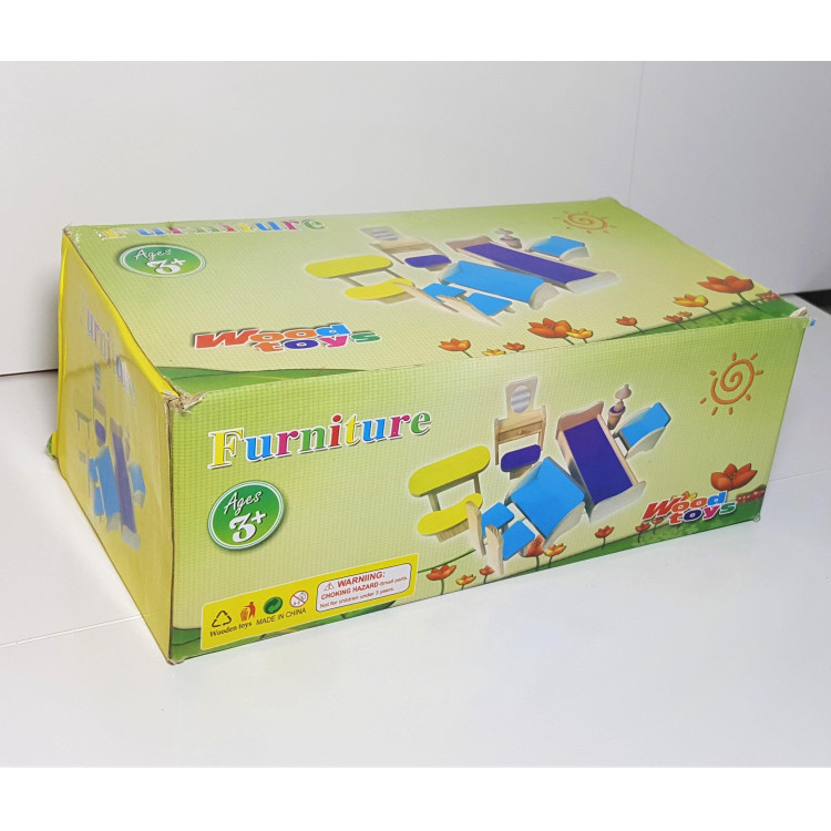 AHŞAP EV EŞYASI OYUNCAK