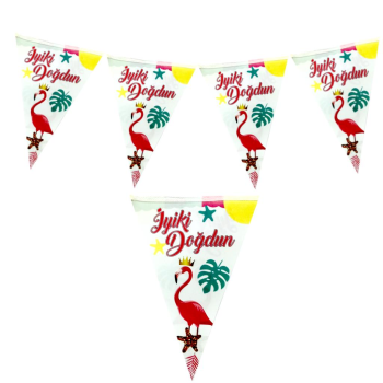 FLAMİNGO İYİKİ DOĞDUN ÜÇGEN FLAMA FLAMİNGO İYİKİ DOĞDUN ÜÇGEN FLAMA