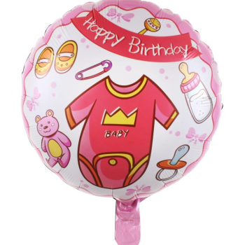 18 İNC YUVARLAK BABY PEMBE RENK FOLYO BALON 43*43 18 İNC YUVARLAK BABY PEMBE RENK FOLYO BALON 43*43