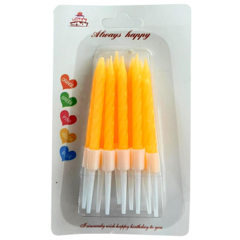 10 LU KÜÇÜK BURGULU TURUNCU MUM 7.5 CM PK:50 KL:600 10 LU KÜÇÜK BURGULU TURUNCU MUM 7.5 CM PK:50 KL:600