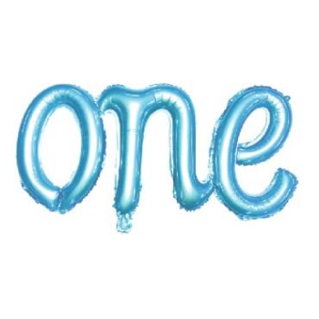 ONE MAVİ FOLYO BALON 50*107