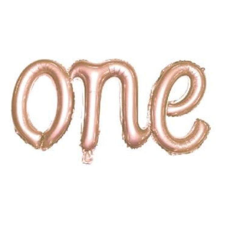 ONE ROSEGOLD FOLYO BALON 50*107