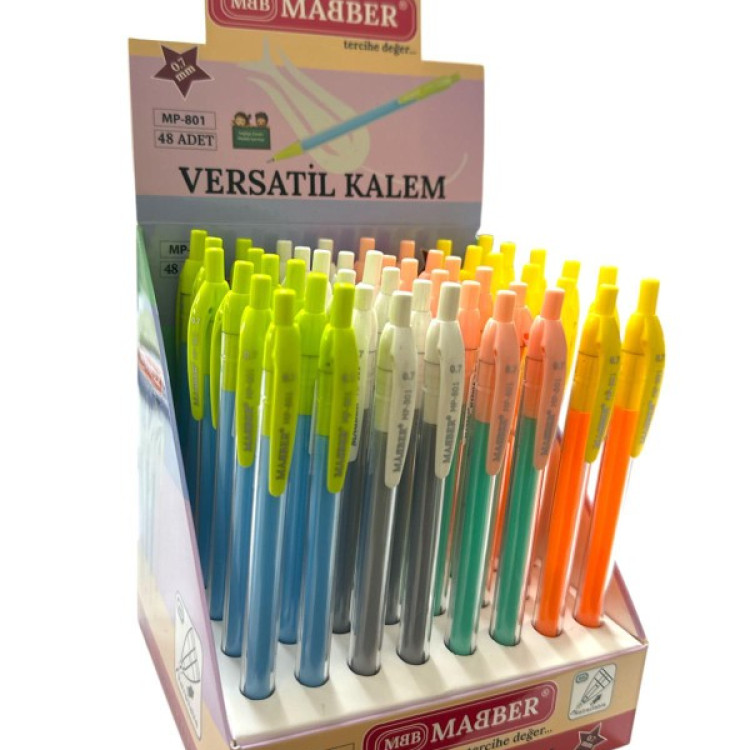 MABER MP-801 STANDLI VERSATİL KALEM 0.7MM 48Lİ