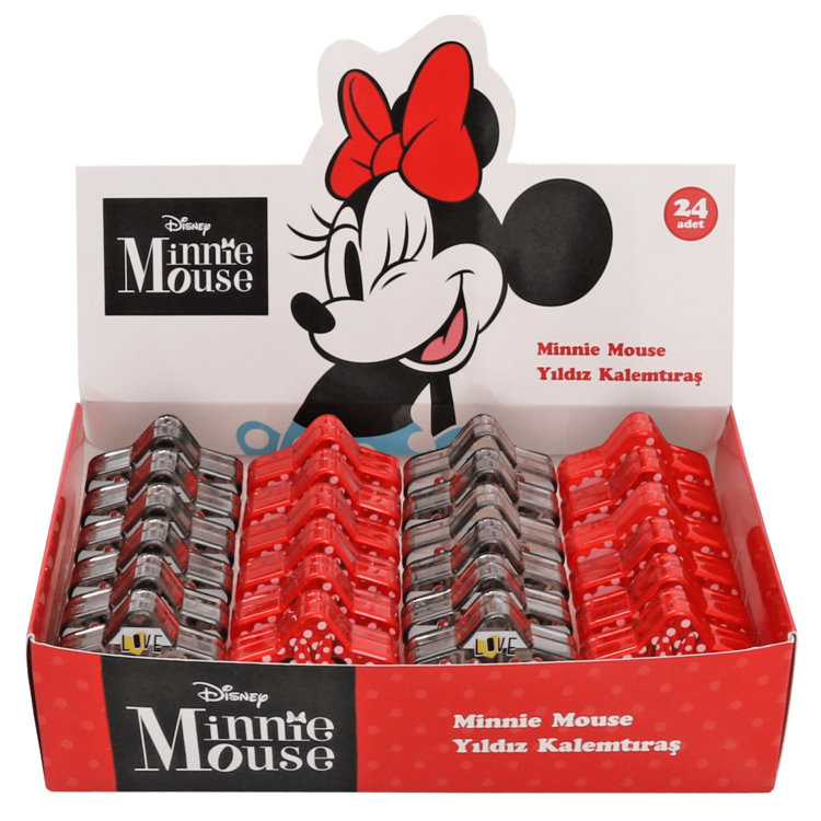 MINNIE MOUSE YILDIZ KALEMTIRAŞ ICON1-ICON2 24LÜ ^*720