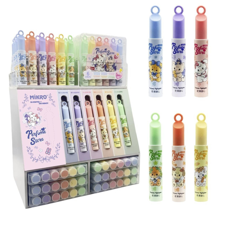 MİKRO NH-1038 HIGHLIGHTER PARFUME İŞARETLEME KALEMİ 390LI