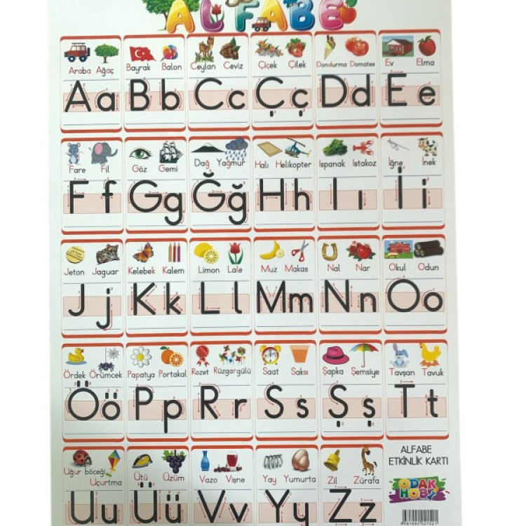 ODAK A4 YAZI ÇALIŞMA KARTI 10LU