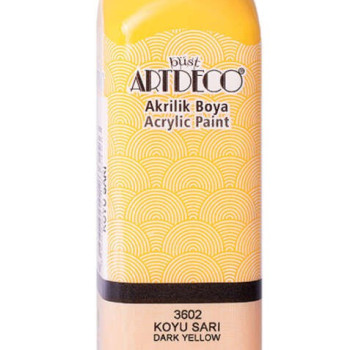 ARTDECO 3602 AKRİLİK BOYA 140ML KOYU SARI ARTDECO 3602 AKRİLİK BOYA 140ML KOYU SARI