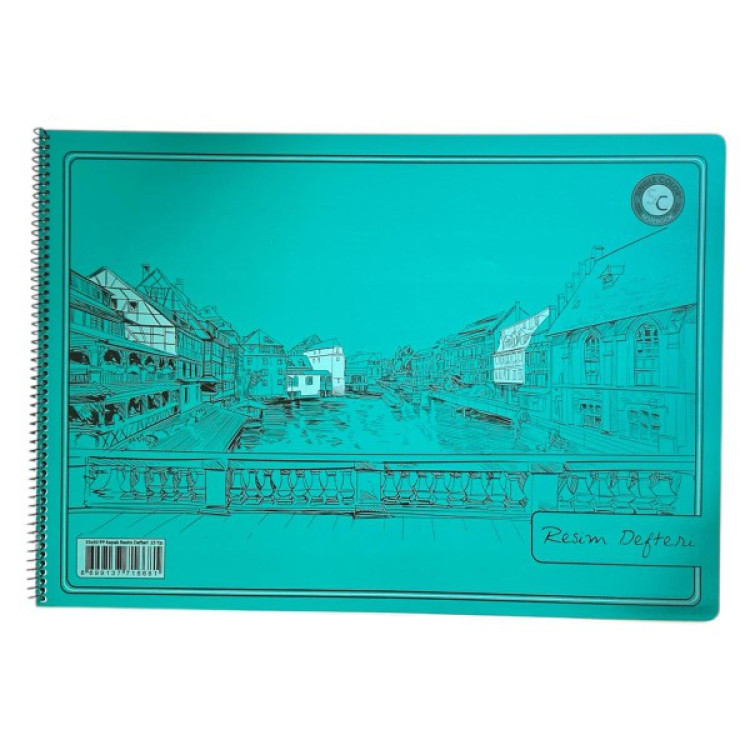 SİNGLE COLOR SP. PP KAPAK RESİM DEFTERİ 35*50 *5