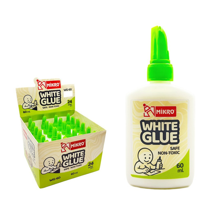 MİKRO WG-60 BEYAZ GLUE TUTKAL 60 ML 24LÜ