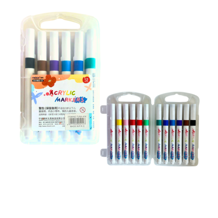 CHOSCH CS-M03-12 AKRİLİK MARKER 12Lİ >