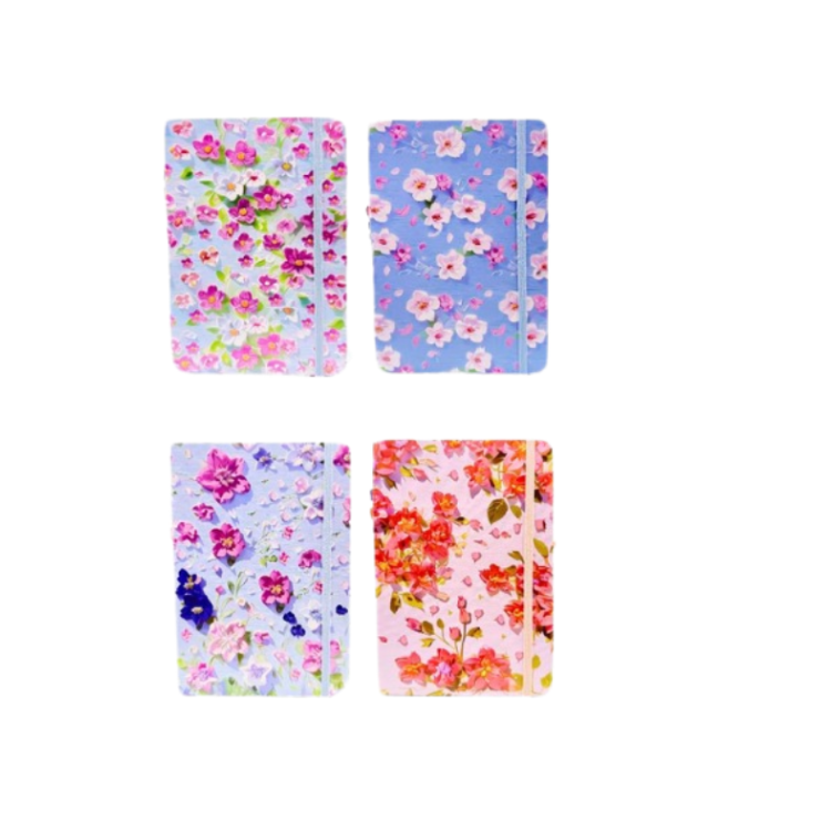 MİKRO A5-06 PASTEL FLOWERS 80 YAPRAK NOT DEFTERİ 12Lİ*6