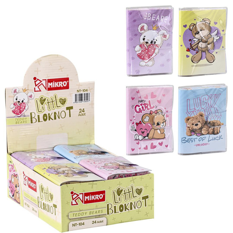 MİKRO NT-104 CUTE BEARS NOT DEFTERİ 24LÜ *18