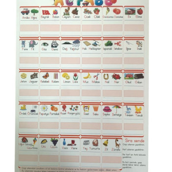 ODAK A4 YAZI ÇALIŞMA KARTI 10'LU ODAK A4 YAZI ÇALIŞMA KARTI 10'LU