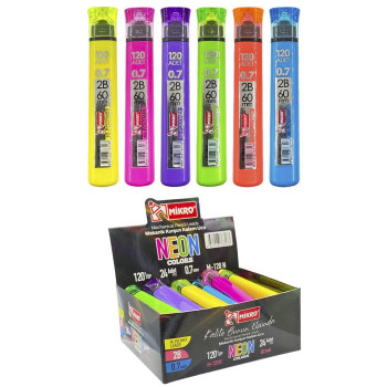 MİKRO M-120N 120Lİ NEON ÜÇGEN MİN 0,7MM 24'LÜ MİKRO M-120N 120Lİ NEON ÜÇGEN MİN 0,7MM 24'LÜ