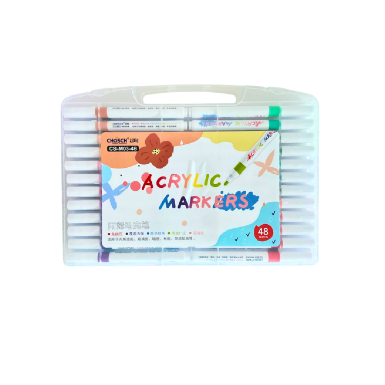 CROSCH CS-M03-48 AKRİLİK MARKER 48Lİ >