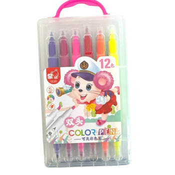 COLORPEN ÇİFT TARAFLI KEÇELİ KALEM 12 RENK